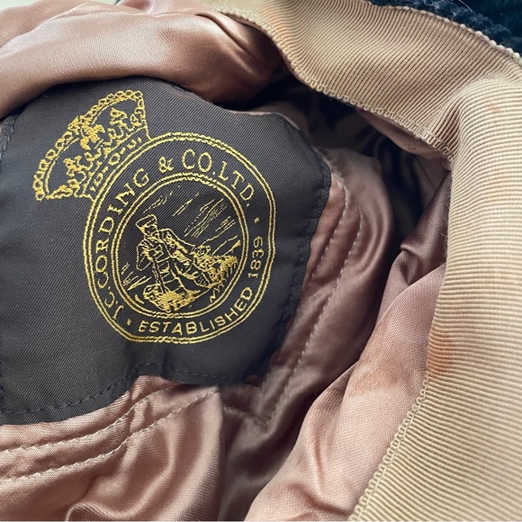 JC Cording & Co ltd Black Corduroy Flat Cap main image 4